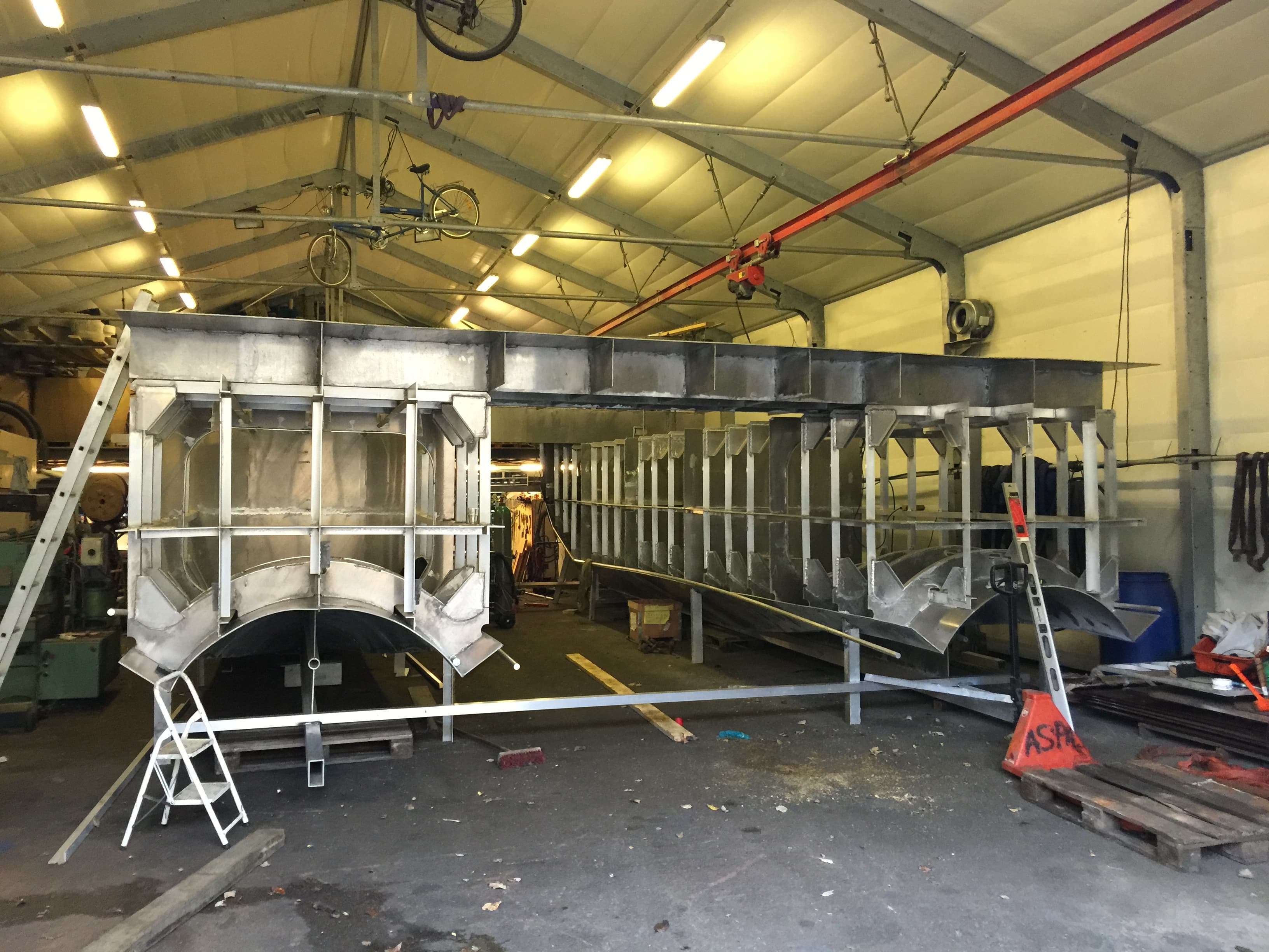 Aluminum Hull Frame Construction